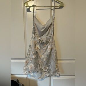 Lucy in the Sky Ivory Floral Embellished Dress worn 1x